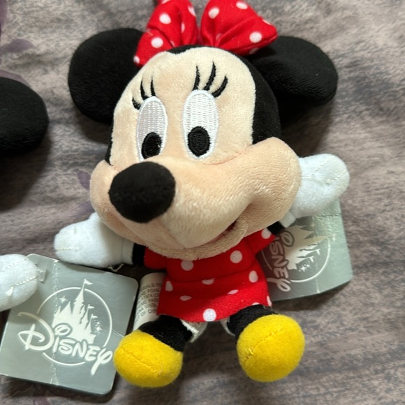 Mickey and Minnie hanging plush toys. Perfect for a backpack. In good condition. - Picture 3 of 6